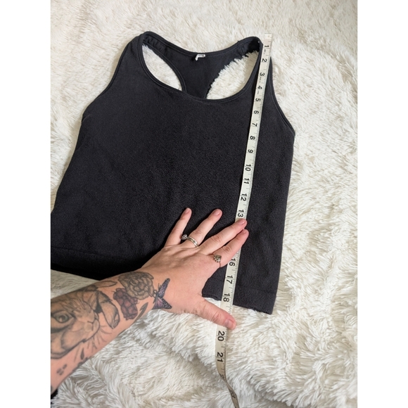 All In Motion Ribbed Stretchy Spandex Ribbed Longline Racerback Sports Bra Large - Picture 6 of 7